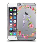 Head Case Designs Letter B Decorative Initials Soft Gel Case and Matching Wallpaper Compatible With Apple iPhone 6 Plus/iPhone 6s Plus