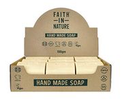 Faith In Nature Natural Fragrance Free Hand Soap Bar Box Set, Sensitive, Vegan & Cruelty Free, No SLS or Parabens, 18 x 100g