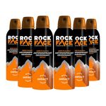 Rock Face Antiperspirant Deodorant for Men 200ml | Impact | Fast Absorbing | Non-Staining | Multipack of 6