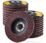 SATC Flap Discs 115mm 20 Pack Grinding Discs 40/60/80/120 Grit for Angle Grinder to Sanding Grinding Metal Wood