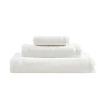 Laura Ashley- Bath Towels Set, Soft Cotton Bathroom Decor, Highly Absorbent & Medium Weight (Juliette White, 3 Piece)