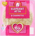 Elephant Atta Chapathis Flour for 8 Chapathis | Pack of 3 | Total 24 Indian Roti | Tortilla | Bigger Pack | Warm it and Ready to Eat | Sold by Essential Products