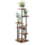 VonDream 5 Tier Plant Stand Indoor, Tiered Plant Stands for Indoor Plants Multiple, Corner Flower Stand for Living Room, Multi-Layer Vintage Design Plant Shelf