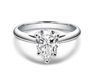 AINUOSHI 2 Carat Solitaire Round Brilliant Cubic Zirconia CZ Sterling Silver 925 Wedding Engagement Ring (6.5)