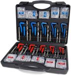 CENFORGE 320PC Helicoil Thread Repair Kit - SAE (1/4"-1/2") & Metric (M5-M12) | Includes HSS Drill Bits, Taps, 304SS Inserts & Break-Off Tools | Professional Thread Restorer for Automotive & Machinery