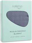 Natemia Baby Muslin Swaddle Blankets - Muslin Swaddle Blankets Boy and Girl, Swaddles for Newborn, Soft and Breathable Baby Girl Muslin Swaddle Blanket, Newborn Baby Essentials, 47" x 47", 2-Layer