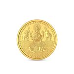 Malabar Gold & Diamonds Gold Coin 24K 5 grams | Gold Coin/Bar 24k 999 Purity | 24 kt Gold Bar for Birthday, Wedding & Diwali Gift, Goddess Laxmi Impression