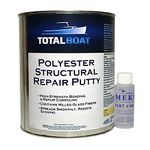 TotalBoat - 512952 - Polyester Structural Repair Putty - Marine Grade Long Strand Fiber Fiberglass Reinforced Filler for Boat and Automotive Repair (Gallon Kit)