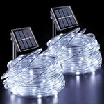 YEGUO Solar Rope Lights Outdoor Wat