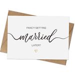 Wedding Card Fancy Getting Married Later Blank Wedding Day Gift Wedding Greeting Card for Bride or Groom To Be on Wedding Day