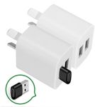 KIYOSAKI USB Plug Charger, USB Wall Chargers 2 Ports 5V/2.0A Power Adapter Compatible with iPhone 11 Pro/XS Max/XR/X/ 8, iPad Air/Mini, Samsung S20/ S10e/ S9, Note 10 Plus, LG G8, Huawei and More…