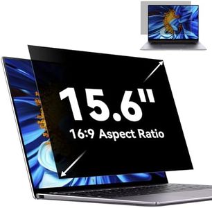 Laptop Privacy Screen 15.6 Inch Aspect 16:9, Removable Anti Glare Blue Light Protector Filter, 15.6 In Computer Screen Privacy Shield Compatible with Lenovo Hp Dell Acer Asus Thinkpad Envy Xps