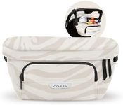 Colugo On-The-Go Stroller Organizer Insert with Zipper, Stroller Caddy with Cup Holder, Stroller Accessories for Parents specially designed to fit to your stroller with Non Slip Straps (Dune Zebra)