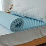 Simple&Opulence 2 Inch Egg Crate Memory Foam Mattress Topper, Convoluted Foam for Promote Airflow and Relieve Pressure Points - Full Size