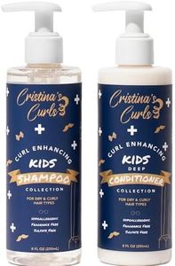 Cristina's Curls Curl Shampoo And Conditioner Set For Kids – Hydrate And Detangle