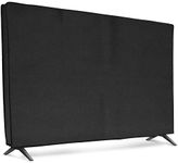 kwmobile Dust Cover for 49-50" TV - Fabric Case TV Protector for Indoor Flat Screen TVs - Black