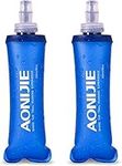 AONIJIE Soft Water Bottle, Water Bladder Hydration bladder for Hydration Pack, BPA-Free, for Running Hiking Cycling Climbing (250ML-2PCS)