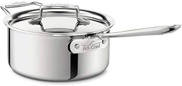 All-Clad Stainless Steel Saucepan Cookware, 3-Quart, Silver