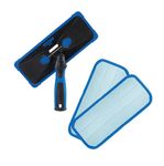 Unger ProClean Indoor Window Cleaner, Tool for Window, Glass, and Mirror Cleaning, Streak-Free Results, Reusable Microfiber Pads for Sustainability