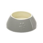 Scruffs Classic Stoneware Long Eared Dog Bowl 21 cm x 21 cm x 8.5 cm Grey