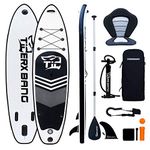 TIGERXBANG Inflatable Stand Up Paddle Board SUP Board with Kayak Seat |320x82x15cm| 305x82x15cm| for Adults/Kids| ISUP PaddleBoarding Complete Kit