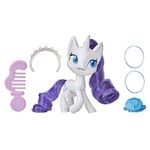 MY LITTLE PONY Rarity Potion Pony Figure, 3-inch White Pony Toy with Brushable Hair, Comb, 4 Surprise Accessories