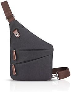 FANDARE New Sling Bag Borsa a Tracolla Studente Sport Portatile Viaggio Crossbody Bag Uomo Anti-theft Impermeabile Poliestere Nero