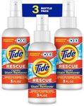 Tide Laundry Stain Remover Spray with Oxi, Travel Stain Remover for Clothes, Carpet, Upholstery, Pet Bedding, Stain Treater Spray for Tough Stains from Wine, Coffee, Grease, 3 Oz (Pack of 3)