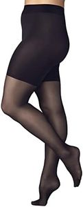 FALKE Women's Beauty Plus 20 Denier Tights, Matte, Shaping Effect, Classic Stockings, Fine Sheer Transparent, Nylon, Blue (Marine 6179) - E SHORT, E SHORT, 1 Pair