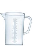 1L Plastic Graduated Beakers with Handles, Measuring Beaker 1000ml Plastic Measuring Cup
