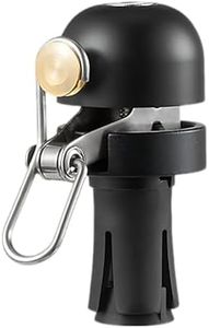 ZOYOSPORTS Bicycle Bell Clear Loud Sound Mountain Bike Road Bike Horn Bicycle Handle Bells Ring Suitable for 22.2mm Handlebar 80db Bell 1PCS (Black)