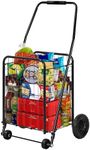 DWVO Folding Shopping Cart with Whe