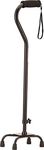 NOVA Medical Products Heavy Duty Quad Cane with Small Base, Black, 4 Pound