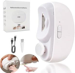 Bufccy Electric Baby Nail Clippers, 2-in-1 Polished Automatic Baby Nail Trimmer, Safe & USB Rechargeable Baby Nail File with Nail Clip Storag, LED Light, Nail Clipper Suitable for Babies, Kids