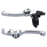 Ungfu Mall 1 Pair 7/8inch 22mm Handlebar Clutch Brake Folding Snap Lever For 125cc 140cc Pit Dirt Bike