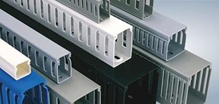 Cable Ducts/Wiring Channels/Cable Tray PVC FRLS Type Standard Slot 40MM X 60MM X 500MM (Height X Width X Length) B Type Lock - Salzer - Pack of 5