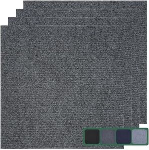 VallisCo 30 Pack Carpet Tile - 12” X 12” Self Adhesive Carpet Floor Tiles Anti-Slip Squares Peel and Stick Floor Tilel DIY Installation for Bedroom (Dark Gray)
