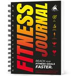 Clever Fox Fitness & Workout Journal/Planner Daily Exercise Log Book to Track Your Lifts, Cardio, Body Weight Tracker - Spiral-Bound, Laminated Cover, Thick Pages, A5 (Orange Red)