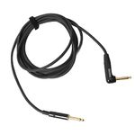 Mogami Gold Instrument Cable 6ft, 1/4in TS Male Plugs, Gold Contacts, Straight Connectors, Clear Sound Transmission (Straight Elbow Plug)