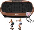 LifePro Hexaplate Lite Vibration Plate Exercise Machine with Magnetic Acupoints -Vibration Plate Machine for Full Body Workout -Vibrating Plate with Loop & Resistance Bands for Fitness