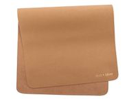 Ava + Oliver Vegan Leather Baby Changing Mat - Multipurpose Portable Wipeable Waterproof Diaper Pad - Compact for Travel (16 x 30 in) (Tan)