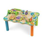 Melissa and Doug First Play Jungle Wooden Activity Table, Baby and Toddler Toy, Sturdy Wooden Construction, Helps Develop Fine Motor Skills (30.48 cm H x 27.94 cm W x 43.18 cm L)