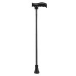 DPCP Adjustable, Lightweight and Durable Walking Stick | for Elderly, Disabled or Handicapped | Walking Cane with Non Slip Rubber Tip Base & Comfortable Hand Grip with Silver Coat