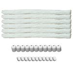 Rainbow Drywell 6 Nylon Ropes, 13 Abs Pipe Caps And 13 Rope Caps For Individual Drop-Down Ceiling Cloth Dryer Model, White