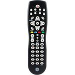 GE Universal Remote Control for Samsung, Vizio, Lg, Sony, Sharp, Roku, Apple TV, RCA, Panasonic, Smart TVs, Streaming Players, Blu-Ray, DVD, Simple Setup, 8-Device, Black, 33715