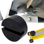 Universal Rubber Jack Pad Support Pinch Weld Slotted Floor Frame Rail Adapter Car Removal Repair Tool For VW KIA Ford Renault, Black, 1Pc