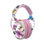 PROTEAR SNR 28 dB Kids Ear Protection Ear Muffs,Ideal Hearing Protectors for Noise Sensitivity Children under Fireworks,Travel, Sports Events and Noisy Surroundings(Pink Graffiti)