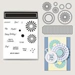 2024Summer Stamps and Dies for Card Making,Stamps Arts Supplies Metal Cutting Dies for DIY Scrapbooking Arts Crafts Stamping for Fathers' Day,Baby,Gift,Birthday (7059)