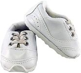 American Fashion World White Sporty No Tie Sneakers for 18-Inch Dolls | Premium Quality & Trendy Design | Dolls Shoes | Shoe Fashion for Dolls for Popular Brands