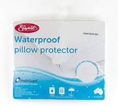 Easy Rest Cotton Jersey Waterproof European Pillow Protector, White, 65x65cm